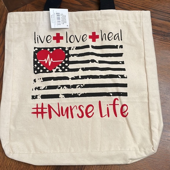 Nurses Canvas Tote Bag - Picture 3 of 5